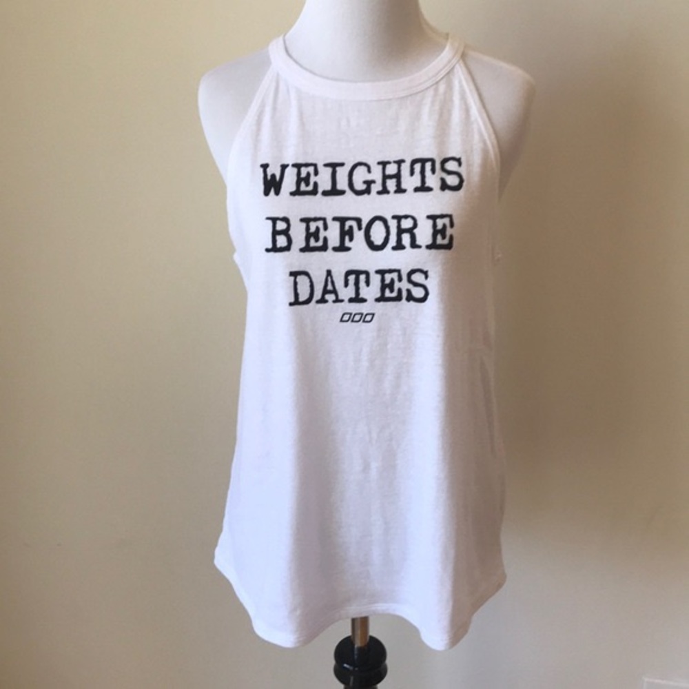 Lorna Jane “Weights Before Dates” tank size S